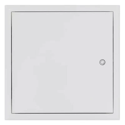 DOITBAU Revisionsklappe weiß RAL9016 Stahl Revisionstür Wartungstür vierkant Schlüssel