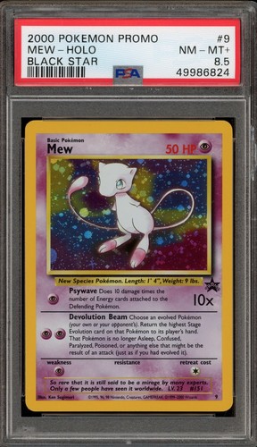 Pokemon Mew Black Star Holo Promo #9 PSA 8.5