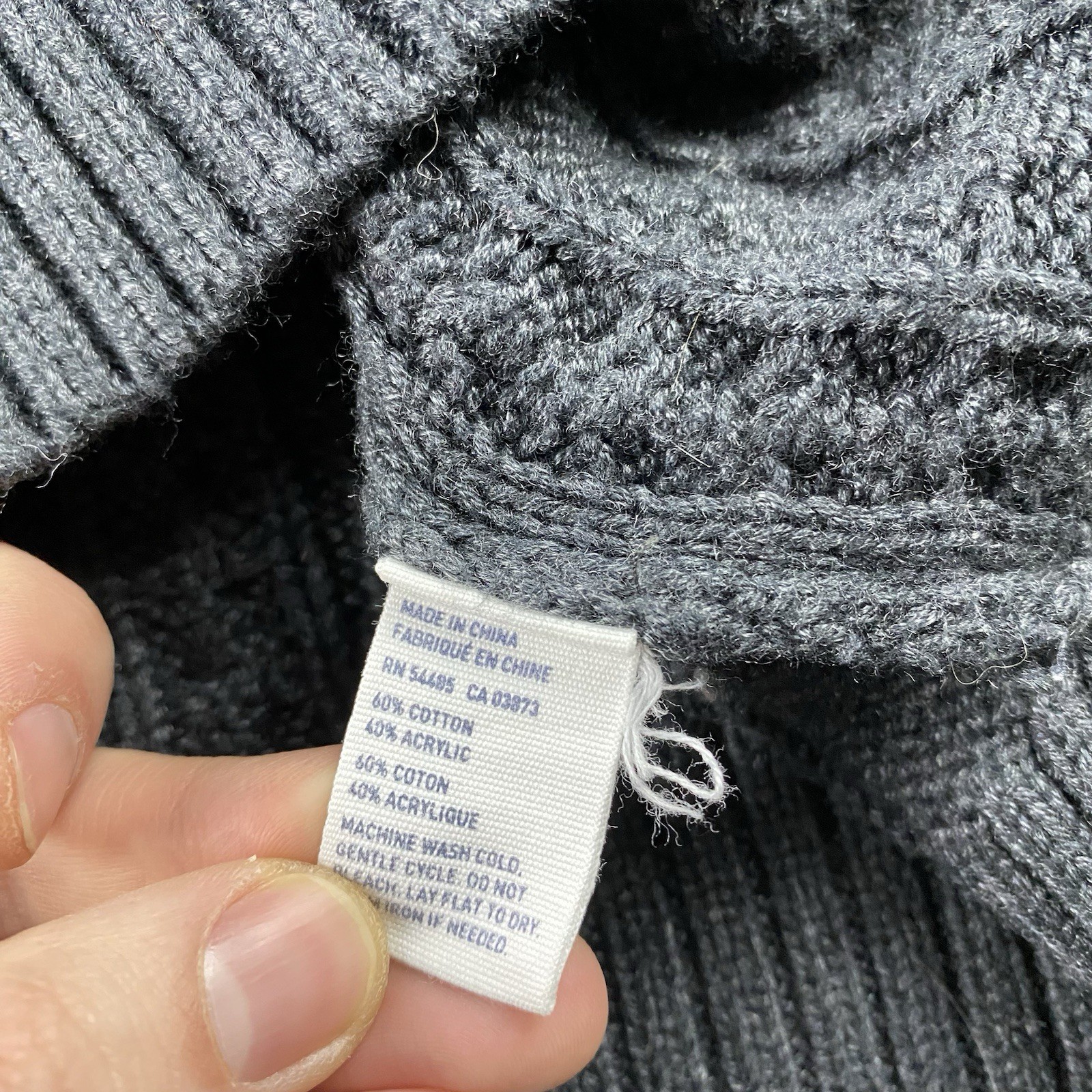 American Eagle Cable Knit Cowl Neck Split He Swea… - image 9