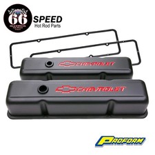 Small Block Chevy Black Bowtie Tall Valve Covers Gaskets Fits 283 327 350 400 Small Block Chevy Black Bowtie Tall Valve Covers Gaskets Fits 283 327 350 400