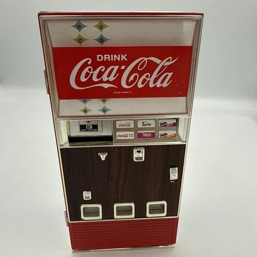 Vintage 1996 Coca-Cola Mini Vending Machine Tested Working Music & Lights