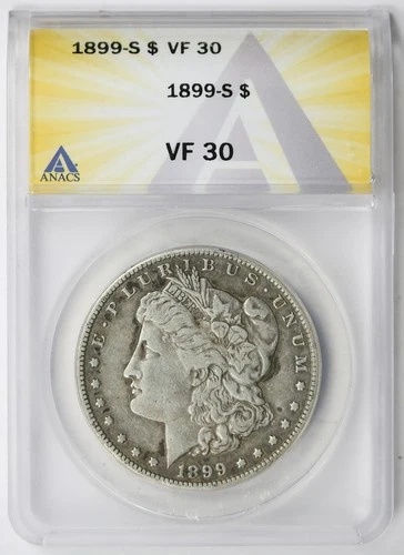 1899-S Morgan Dollar $1 VF 30 ANACS