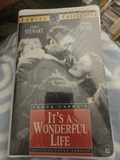 Its a Wonderful Life VHS, 1996, Uncut Version Clam Shell James Stewart-SEALED