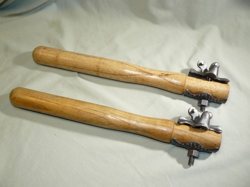 Pair of Vintage W.E. Dillard Two Man Cross Cut Saw Handles Pat Date Dec 5, 1905