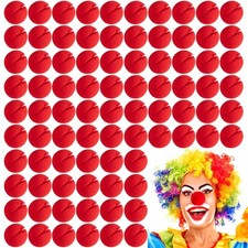 120 Pcs Red Foam Clown Nose for Circus Halloween Party Costume Christmas Party