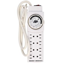 Zoo Med AquaSun Aquarium Controller Timer  Power Strip - 8 Outlets
