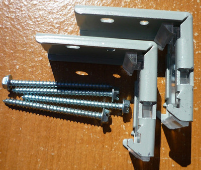 (2) Graber Bali Mounting Bracket for Verticell Cellular Vertical Blinds + Screws