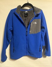 THE NORTH FACE Boys Jacket Coat Sz M 10/12 Chimborazo Thick Hooded Fleece Lined