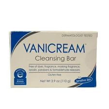 Vanicream Cleansing Bar for Sensitive Skin 3.9 Oz Dermatologist Tested