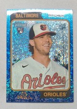 2023 Topps Heritage - DL Hall #189 Chrome Blue Sparkle (RC)