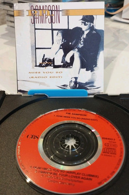 PM Sampson: miss you so (radio edit), CBS, NL, 1990  3'' mini CD SINGLE K58