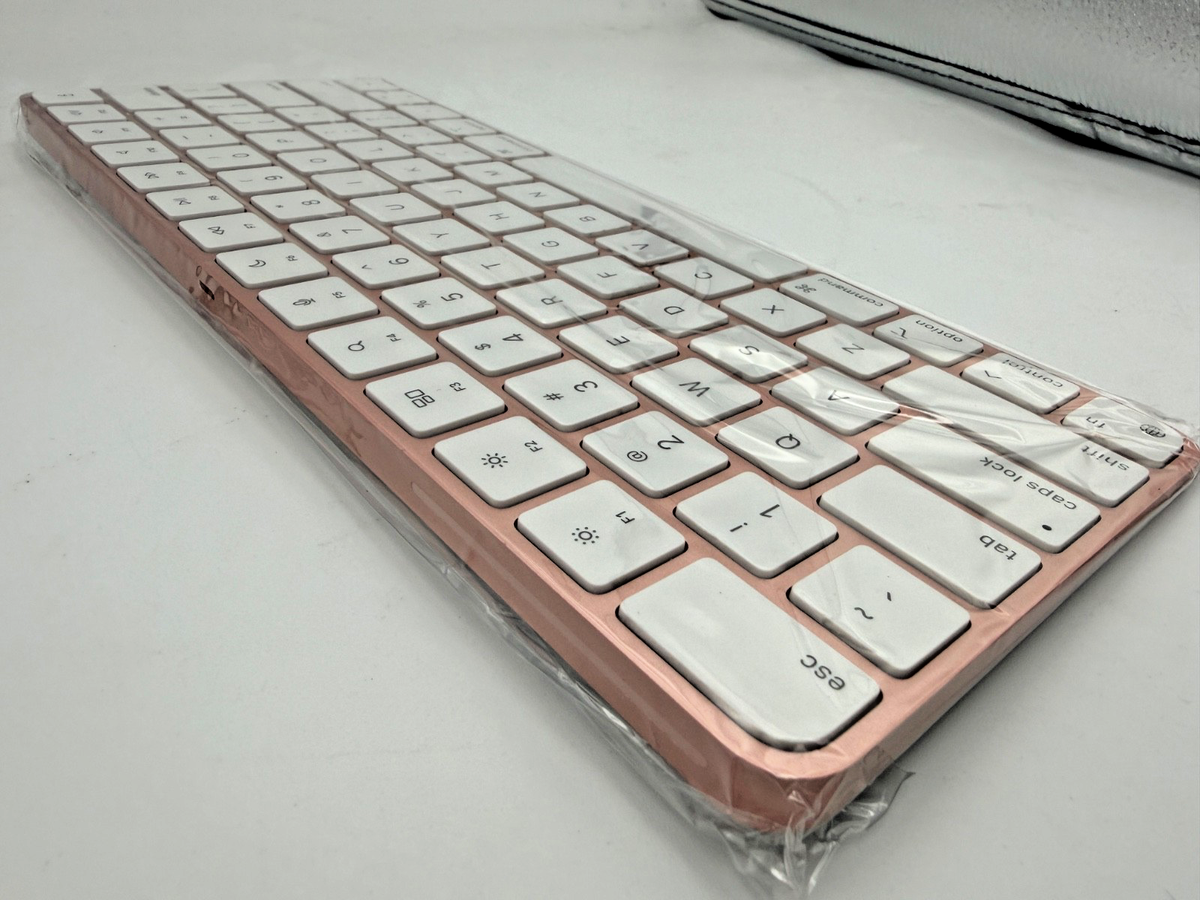 NEW Genuine Apple magic keyboard for Macs Pink A2450 w/ Cable | eBay