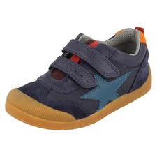 Boys Startrite Leather Star Casual Shoes With Hook and Loop 'Tickle Star'
