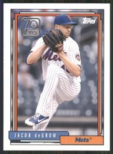2021 Topps Update 70 Years of Topps Baseball #70YT-42 Jacob deGrom Mets 3425