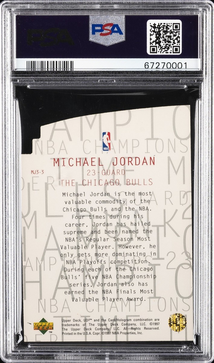 1997 UD3 MJ3 #MJ3-3 MICHAEL JORDAN PSA 6 | eBay