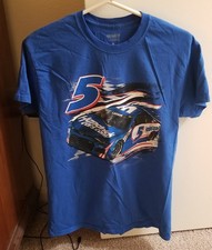 Nascar M blue 5 Kyle Larson HENDRICKcars.com tee shirt
