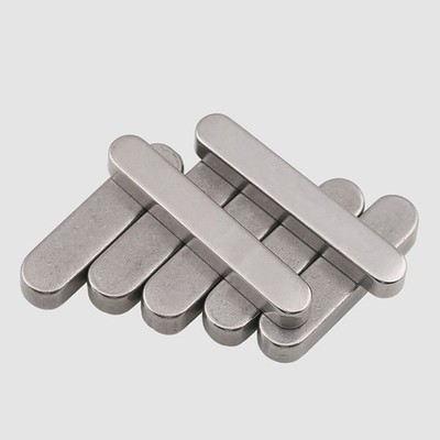 10/12mm Parallelschlüssel Rundenden Antriebswelle A2 304 Edelstahl DIN 6885