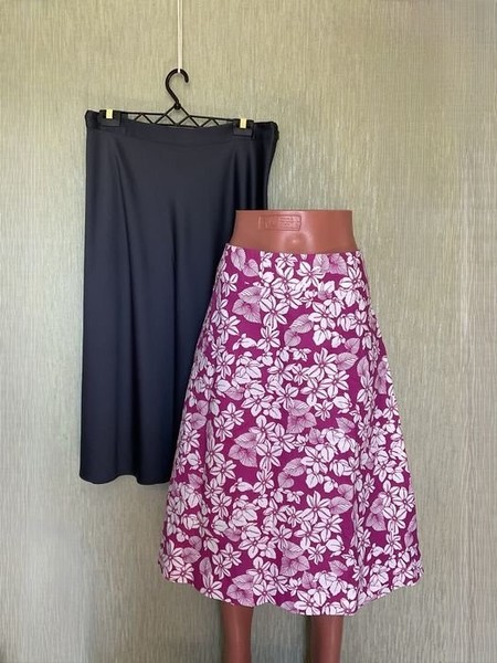 Women Laura Ashley Skirt Pink Linen 40