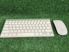 Apple A1314 Keyboard  A1296 Mouse Set, Wireless Bluetooth, Working, Set 2
