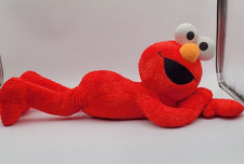 Fisher Price Sesame Street Elmo Plush Pillow Toy Laying Down 25" 2007 Muppets