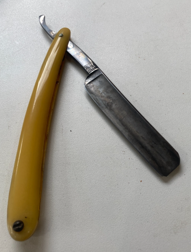 Vintage Straight Razor Naked Woman W.H. Morley & Son Clover Brand Germany 1910s - Picture 3 of 7