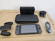 Nintendo Switch Console 32gb + Case + Grey Joy Cons Mark On Screen