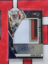 Javon Baker RC- Auto Rookie Silhouettes /49- 2024 NFL Phoenix #RS-JBR- Patriots