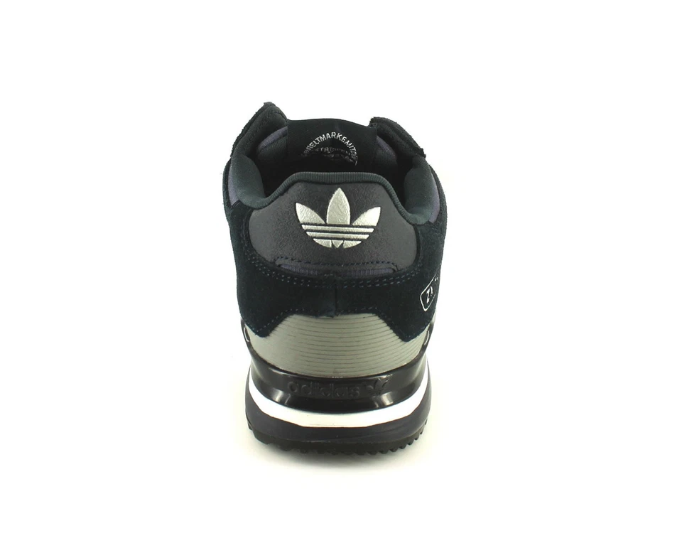 Adidas Originals Zx750 Baskets Homme à Lacets Neuf Bleu Marine DK Bleu Blanc - Photo 4/4