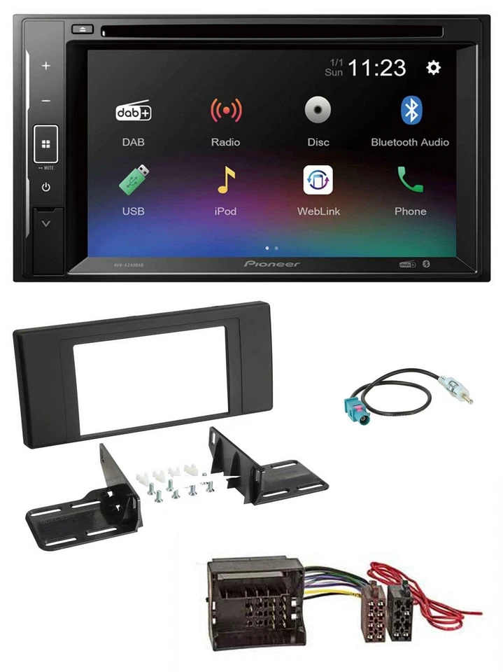 Pioneer Bluetooth MP3 USB 2DIN DAB DVD Autoradio für Land Rover Range Rover Vogu - Bild 1 von 4