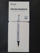 12 Pack Twin Type Alcohol Markers Art Color Marker Set