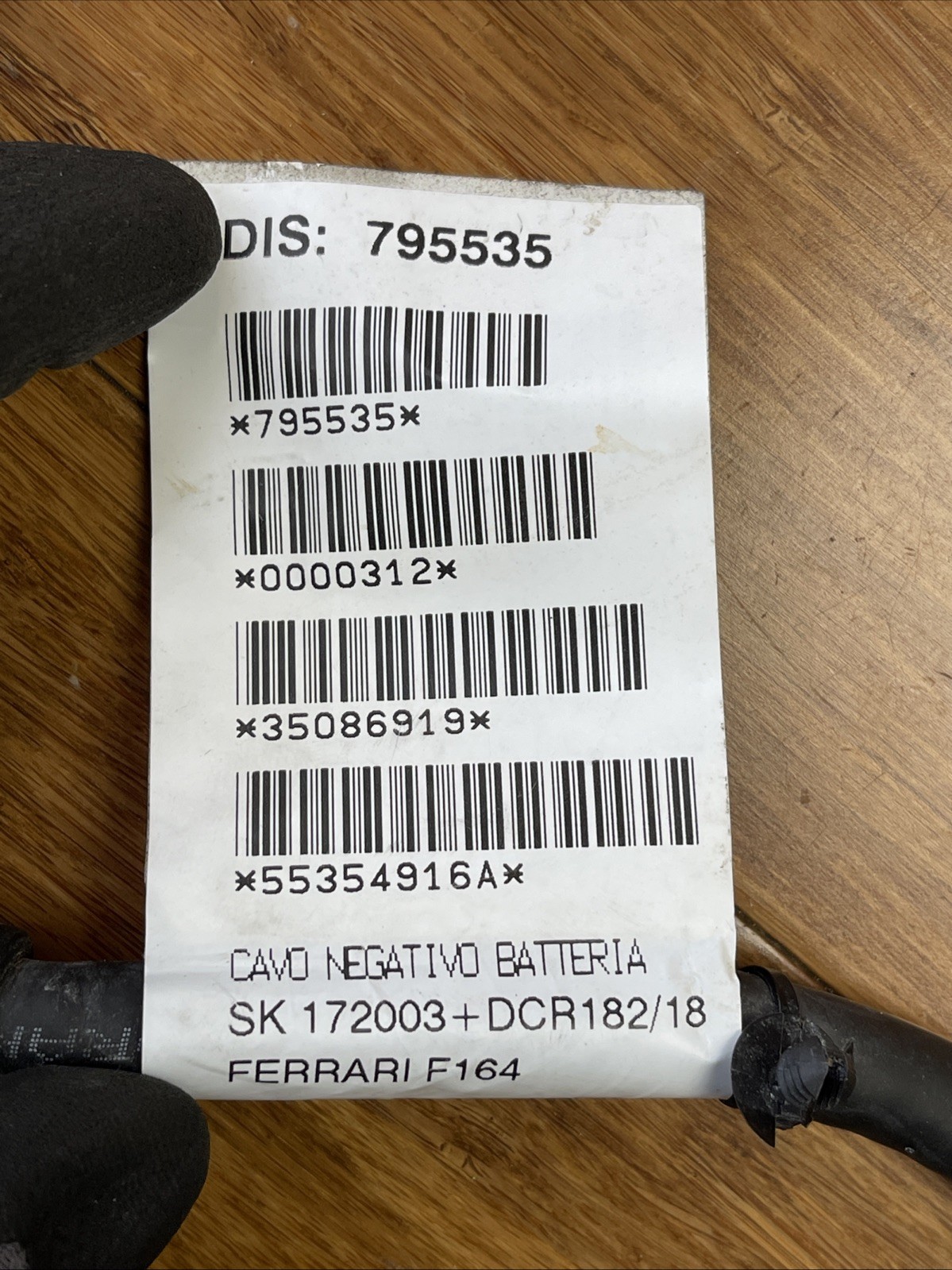 2017-2023 Ferrari Portofino F164 Engine Battery Cable Negative 795535 OEM