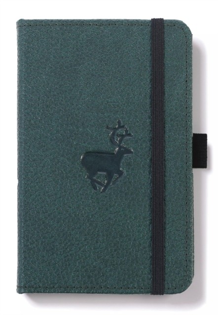 Dingbats A6 Pocket Wildlife Green Deer Notebook - Graphed (Paperback Book)
