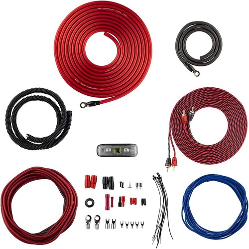 DS18 AK4 Complete 4 Gauge CCA Amplifier Installation Wiring Kit Connections Flex - Picture 1 of 7
