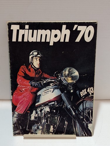 Vintage 1970 TRIUMPH MOTORCYCLES Lineup - Sales Brochure Original Advertisement