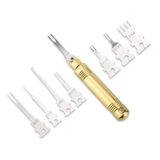 Terminal Pin Removal Tool Kit ，Electrical Pin Extractor Tool, Terminal Removal 