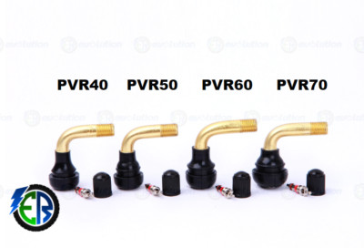PVR40 PVR50 PVR60 PVR70 Tubeless Ventilschaft 90 Grad Snap Fit Neu 2 Stück UK