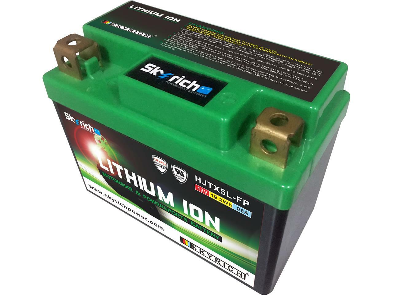 Batterie SKYRICH Lithium LTX5L-BS puissance de démarrage optimale sans entretien