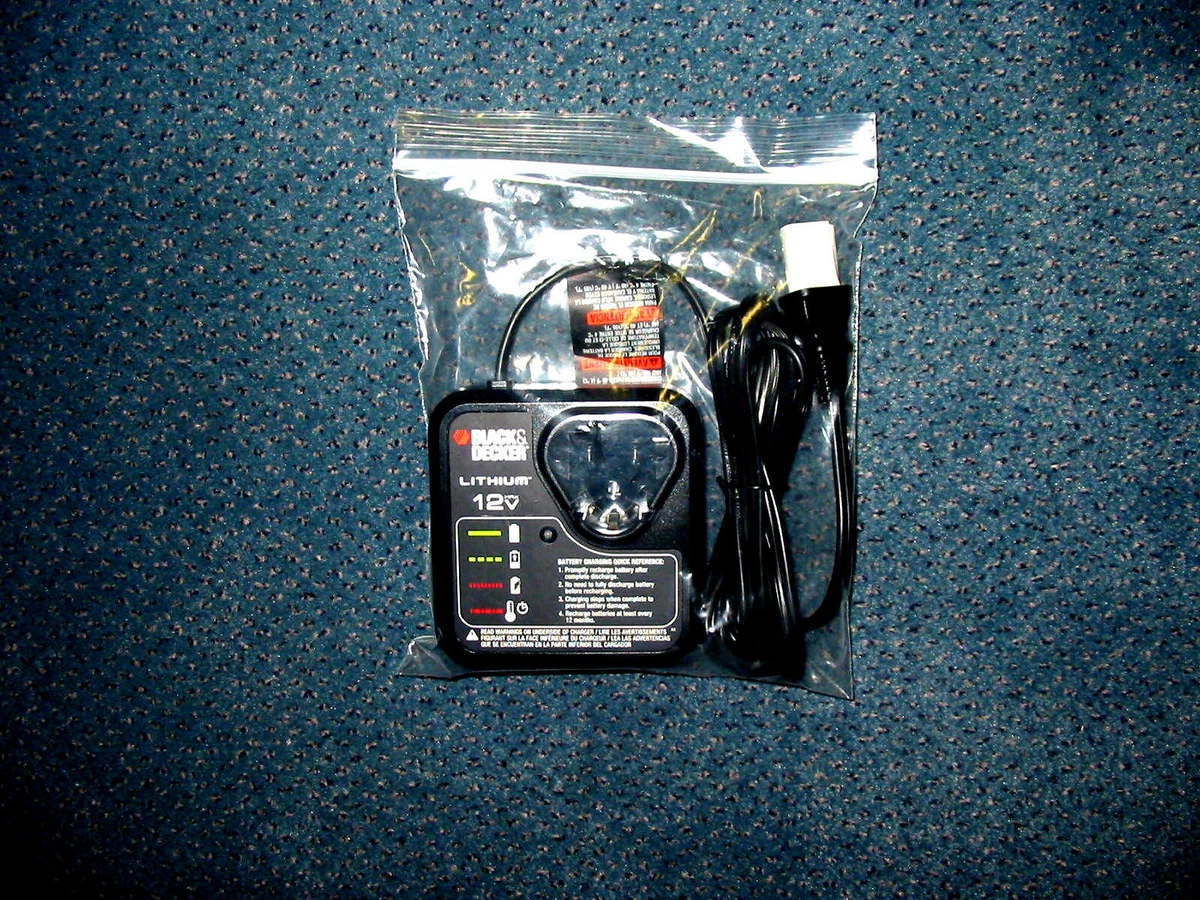Black Decker LCS12 12v 12 volt Lithium ion Battery Charger LB12