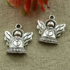 Free Ship 110 pcs tibetan silver angel charms 22X19mm L-2932