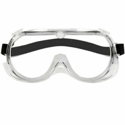 Safety Goggles Anti-fog Clear Protective Plastic Glasses Eyewear *US Shipping