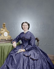 Clara Barton American Red Cross Feminist Civil War Color Tinted Photo - 526057