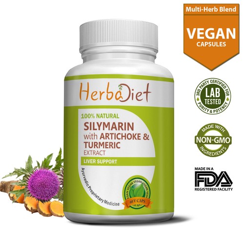 Milk Thistle Extract Silymarin with Turmeric Curcumin & Artichoke