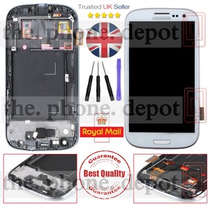 For-White-Samsung-Galaxy-S3-I9300-LCD-Display-Digitizer-amp-Touch-Screen-amp-Frame