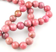 16 Inch Strand Rhodonite Round Beads 8MM