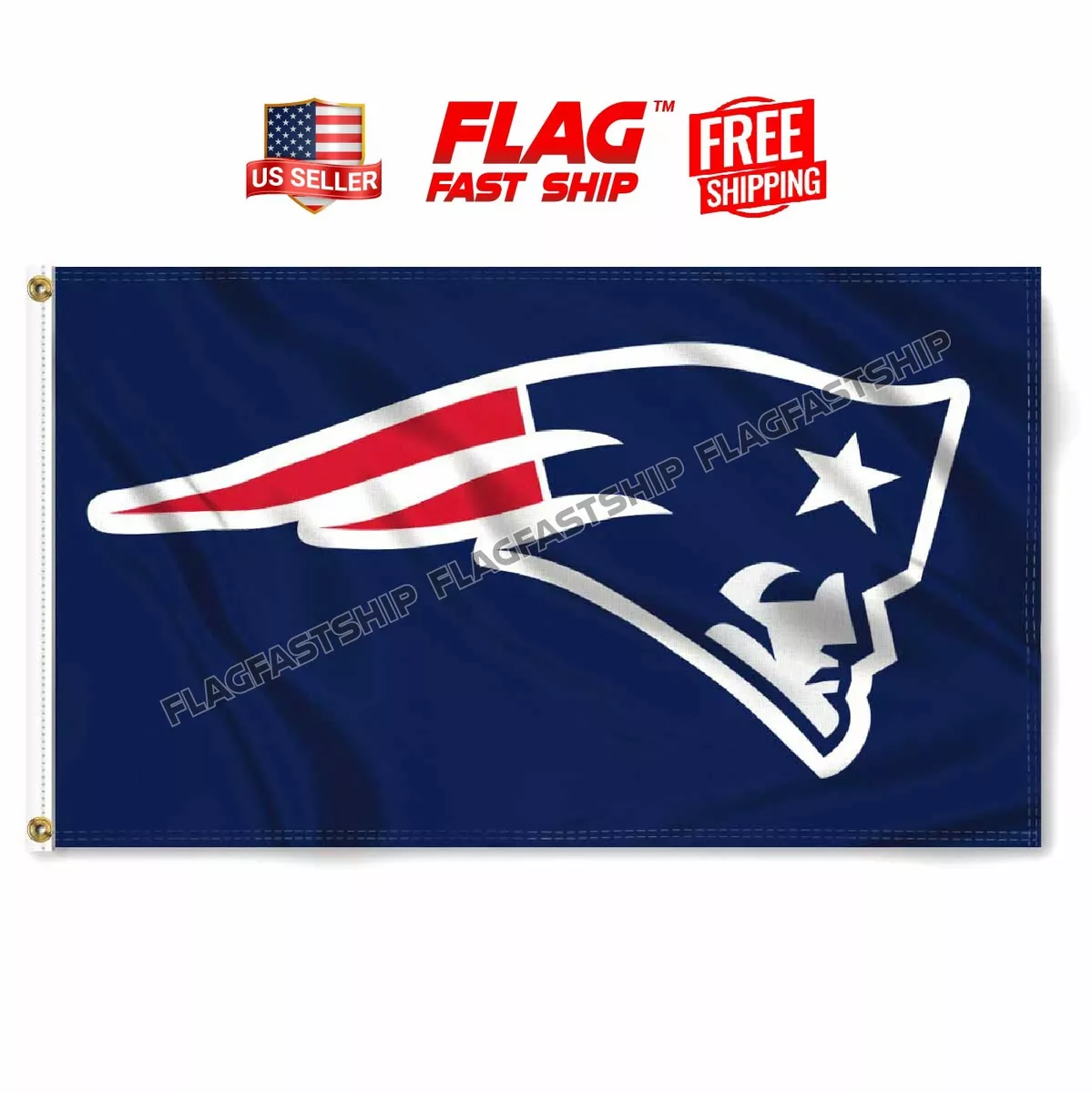 New England Patriots Flag 3X5 Banner American Football NFL FAST FREE  Shipping