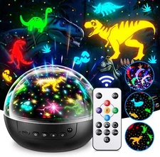 Kids Night Light Projector for Kids Room,【Remote+3 Films+93 Effects】Dinosaur ...