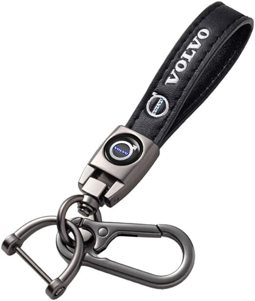 Volvo R Sport Metal Leather Keyring Luxury Keychain High Quality Cars