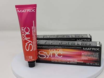 2-PACK - MATRIX Color Sync Demi-Permanent Hair Color 6BC Light Brown Copper 2oz