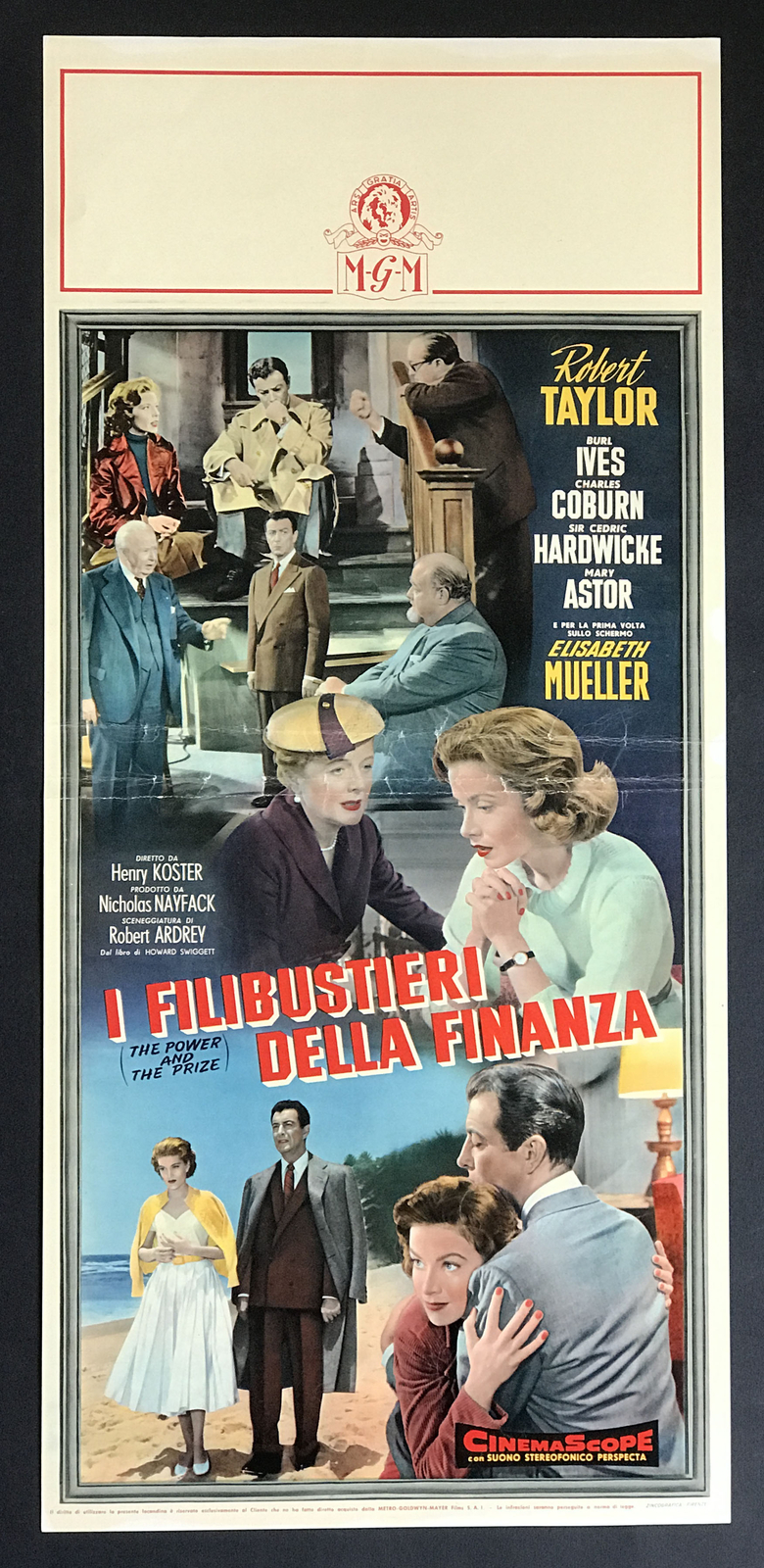 Locandina originale film I filibustieri della finanza (1956) - Regia di Henry Koster