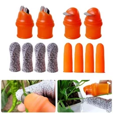 12 Set Garden Silicone Thumb Knife Harvesting Tool Plant Fruit Picking Tool